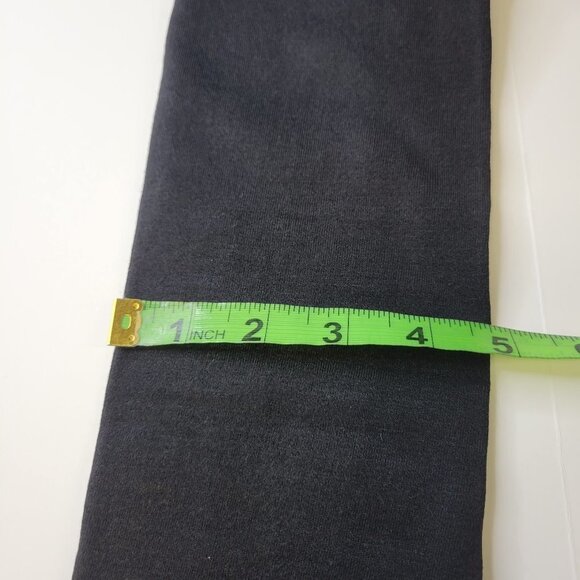 FOOTLESS Tights Black Leggings with Holes - One Size - Picture 7 of 9